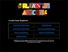 Tablet Screenshot of briansarcade.rotheblog.com
